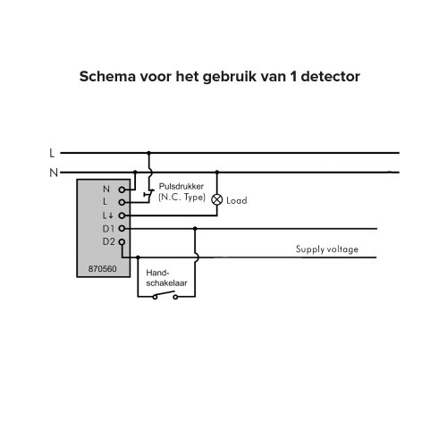 KLEMKO p.i.r. schakelaar plf-opb-pir PLF-OPB-PIR - 870560 4 - 7100429