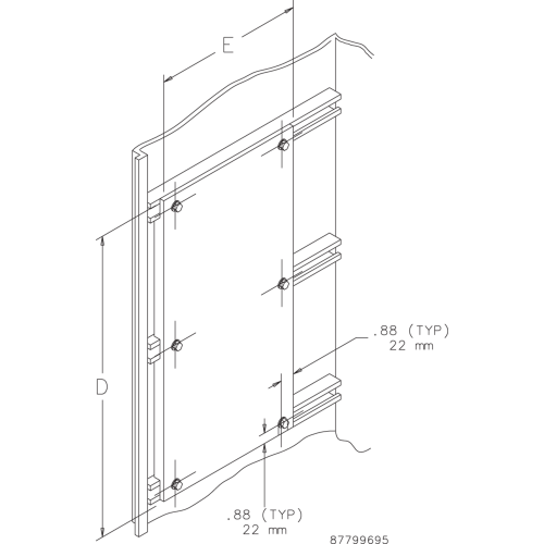 nVent HOFFMAN Montageplaat, 2000x500 - 87799695 sq - 20128631