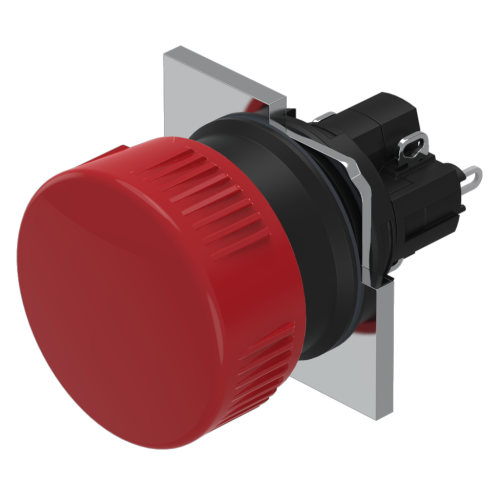 EAO Paddenstoeldrukknop D24 puls rood 1M+1V soldeercontact - 880ecc76bb9f46775ecc030d891c4d5a - 20042854