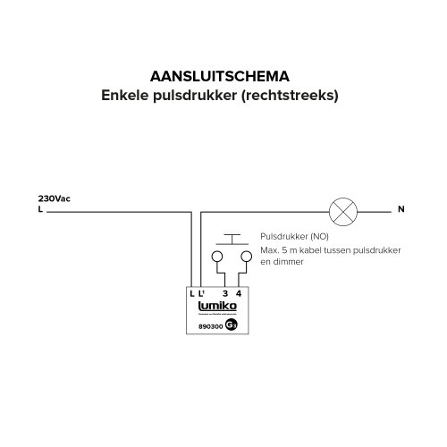 KLEMKO bikkel led dimmer, 100W BIKKEL LED 200 - 890300 3 - 7100668