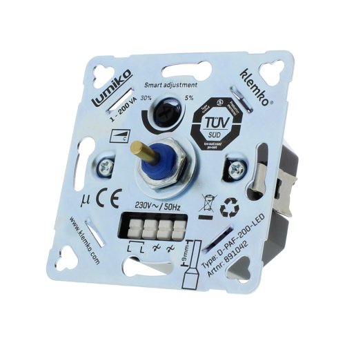 KLEMKO uni led dimmer faseafsnijding 200W D-PAF-200-LED - 891042 2 - 7100666