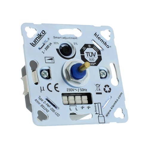 KLEMKO uni led dimmer faseafsnijding 200W D-PAF-200-LED - 891042 3 - 7100666