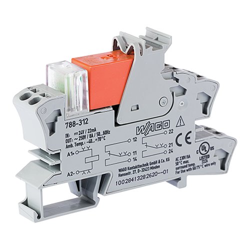 WAGO relaismodule 2w 8a 24vdc grijs 788-312 - 89345591 88a4 4b4f 8f30 d9b644e6dc4c - 5035784