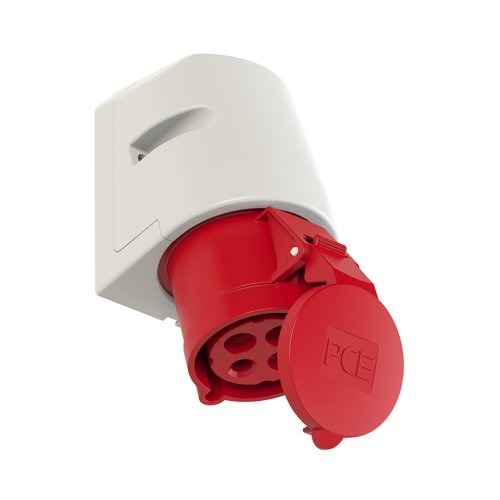 PCE CEE opbouw wcd 32A 4p 400V 6h rood IP44 - 8d5073fe88992cb82d75a4e6a557370f - 20158142