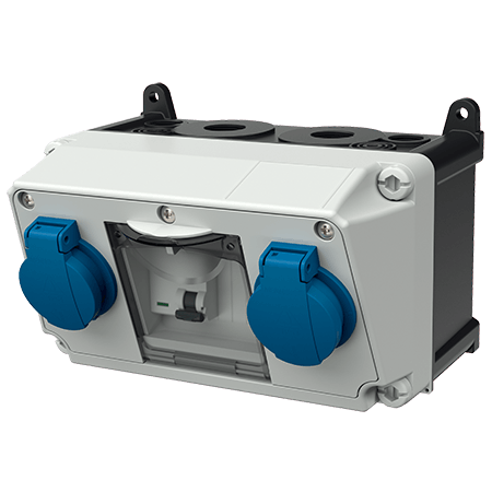Mennekes AMAXX contactdoos combinatie 1 module - 910002 - 20022521