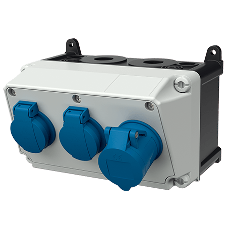 Mennekes AMAXX contactdoos combinatie 1 module - 910006 - 20022523
