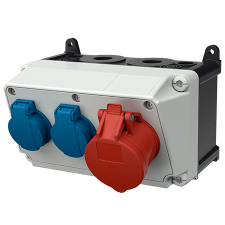 Mennekes AMAXX contactdoos combinatie 1 module - 910007 - 20022524