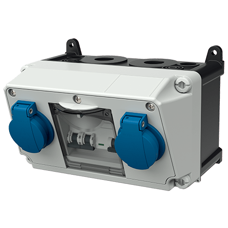Mennekes AMAXX contactdoos combinatie 1 module - 910008 - 20022525