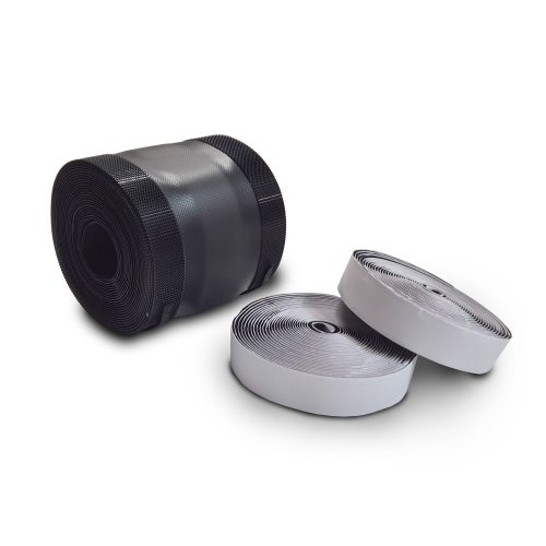 CANALIT Flexibele vloerkabelgoot, klittenband, 100mm x 5m, zwart + reflectie - 911150 2 - 20041662