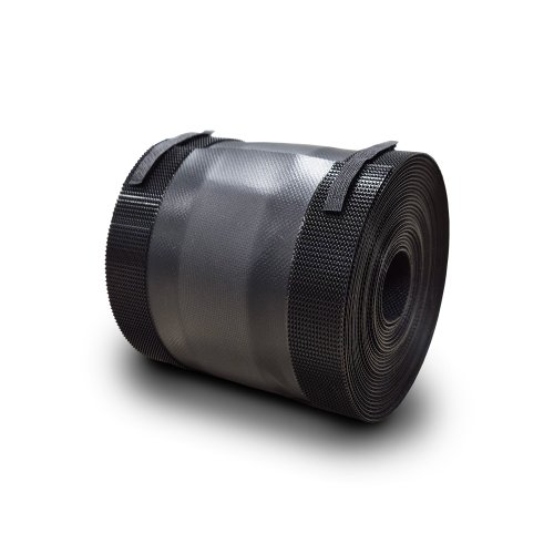 CANALIT Flexibele vloerkabelgoot, klittenband, 100mm x 5m, zwart + reflectie - 911150 - 20041662