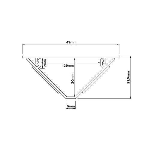 CANALIT Zelfklevende driehoek leidingkoker 49/22, wit, 1x2 meter - 911987 2 - 20041670