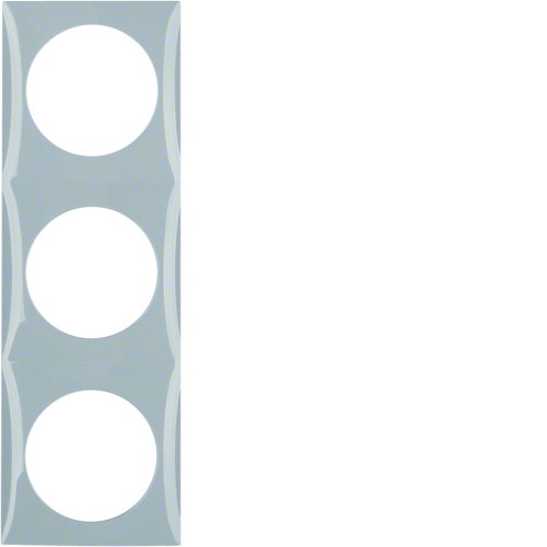 BERKER integro afdekraam 3v grijs 918192507 - 918192507 - 3200057