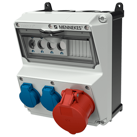 Mennekes AMAXX contactdoos combinatie 2 modules - 920010 - 20022550