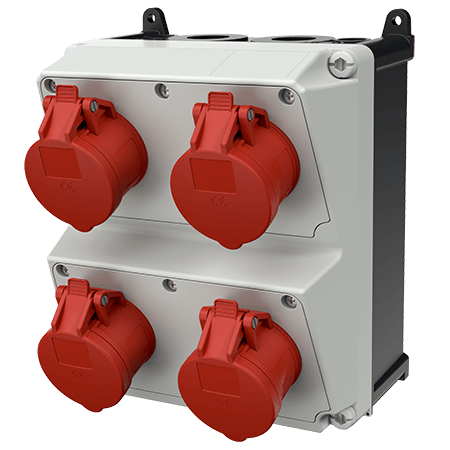 Mennekes AMAXX contactdoos combinatie 2 modules - 920027 - 20022560