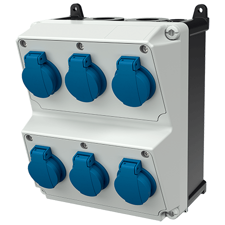 Mennekes AMAXX contactdoos combinatie 2 modules - 920028 - 20022561