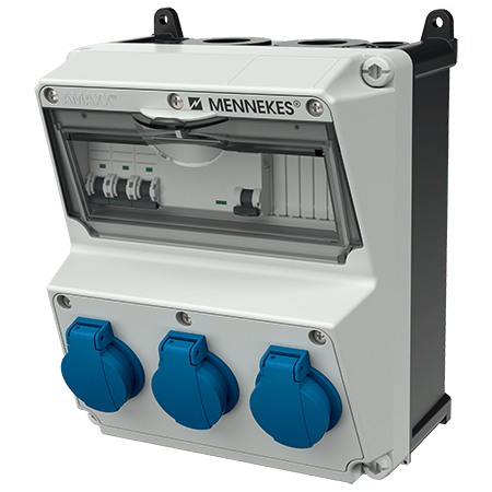 Mennekes AMAXX contactdoos combinatie 2 modules - 920056 - 20022568