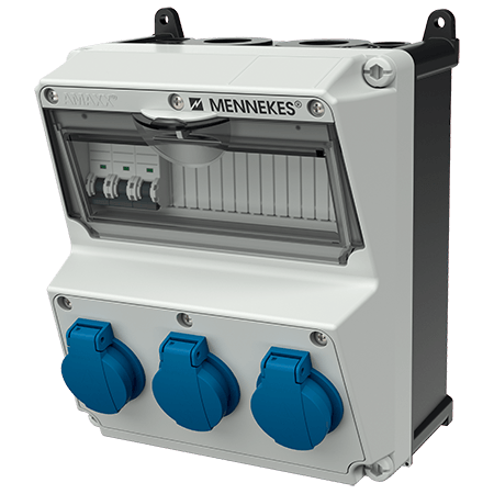 Mennekes AMAXX contactdoos combinatie 2 modules - 920057 - 20022569