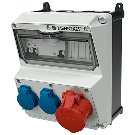 Mennekes AMAXX contactdoos combinatie 2 modules - 920059 - 20022571