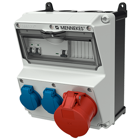 Mennekes AMAXX contactdoos combinatie 2 modules - 920063 - 20022575