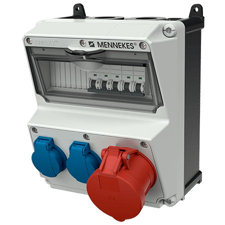 Mennekes AMAXX contactdoos combinatie 2 modules - 920064 - 20022576