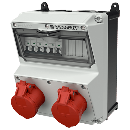 Mennekes AMAXX contactdoos combinatie 2 modules - 920067 - 20022578