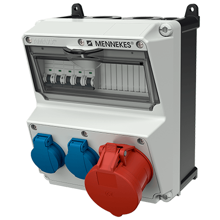 Mennekes AMAXX contactdoos combinatie 2 modules - 920068 - 20022579