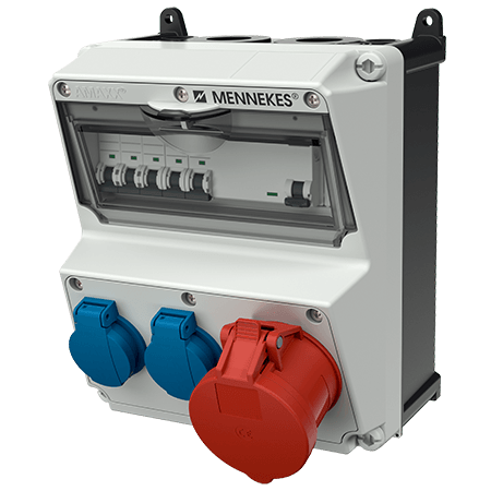 Mennekes AMAXX contactdoos combinatie 2 modules - 920081 - 20022581