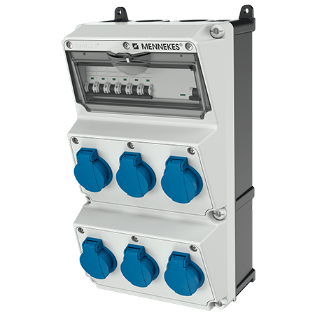 Mennekes AMAXX contactdoos combinatie 3 modules - 930001 - 20022608
