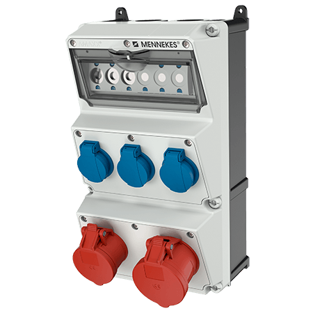 Mennekes AMAXX contactdoos combinatie 3 modules - 930005 - 20022611