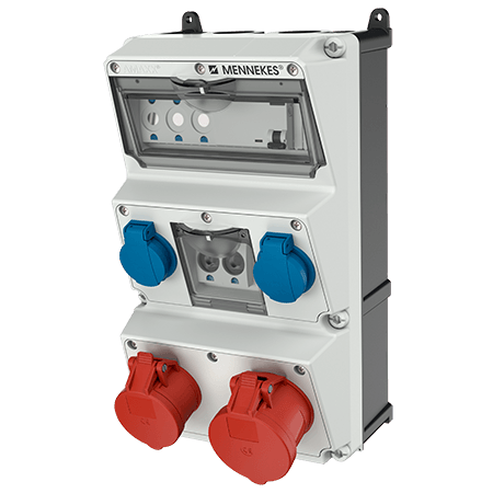Mennekes AMAXX contactdoos combinatie 3 modules - 930007 - 20022612
