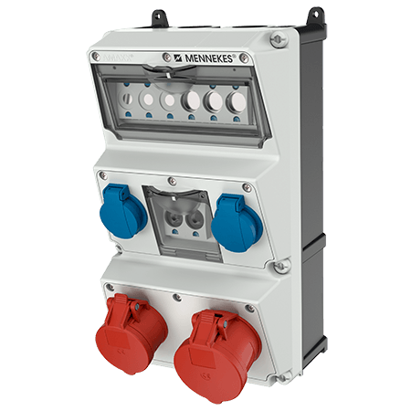 Mennekes AMAXX contactdoos combinatie 3 modules - 930009 - 20022614
