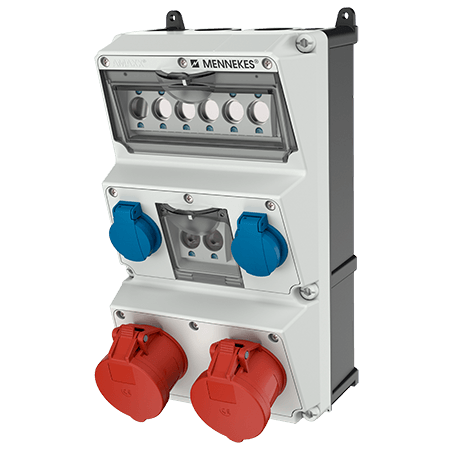 Mennekes AMAXX contactdoos combinatie 3 modules - 930014 - 20022615