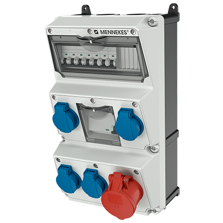 Mennekes AMAXX contactdoos combinatie 3 modules - 930019 - 20022618
