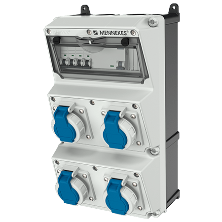 Mennekes AMAXX contactdoos combinatie 3 modules - 930021 - 20022619