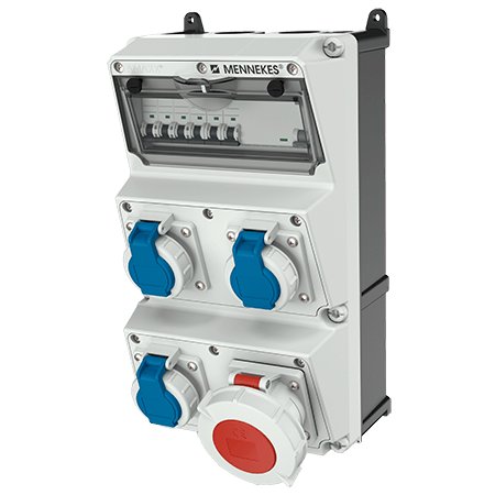 Mennekes AMAXX contactdoos combinatie 3 modules - 930023 - 20022621