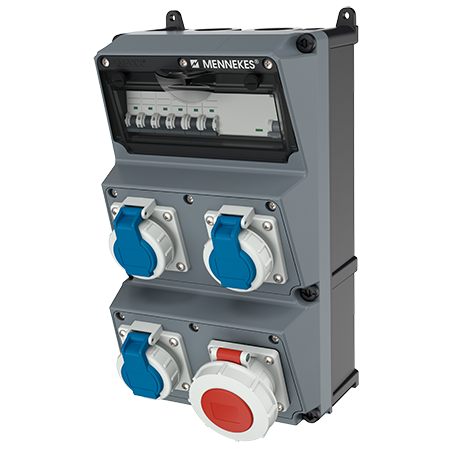 Mennekes AMAXX contactdoos combinatie 3 modules - 930027 2 - 20022625