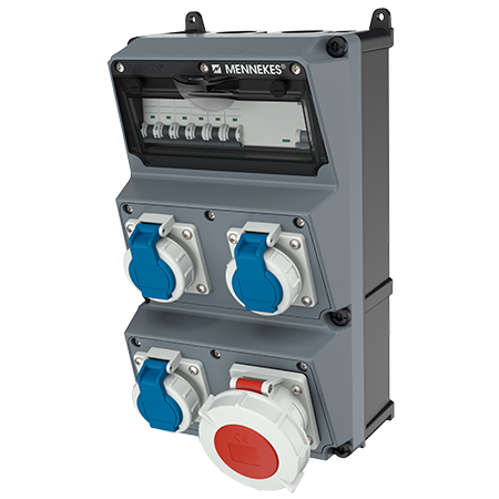 Mennekes AMAXX contactdoos combinatie 3 module - 930028 2 - 20022626