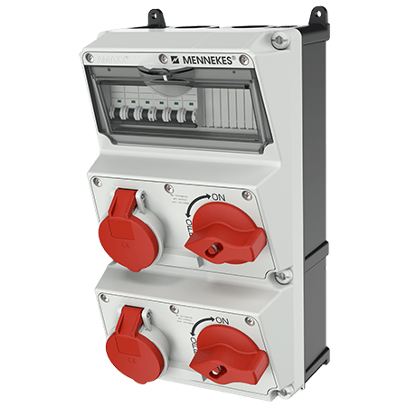 Mennekes AMAXX contactdoos combinatie 3 modules - 930031 - 20022629