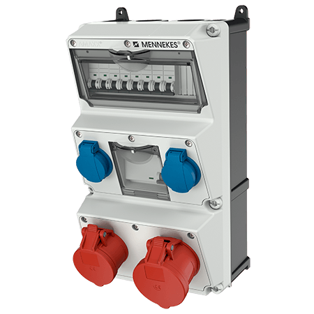 Mennekes AMAXX contactdoos combinatie 3 modules - 930080 - 20022638