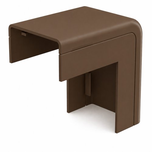 CANALIT Systeem25 buitenbocht met bodemstuk 25x13mm bruin - 933021 - 20041729