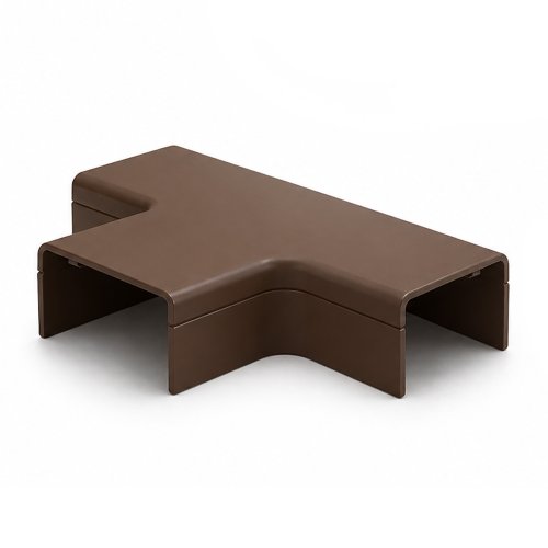 CANALIT Systeem25 t-stuk met bodemstuk 25x13mm bruin - 933051 - 20041732