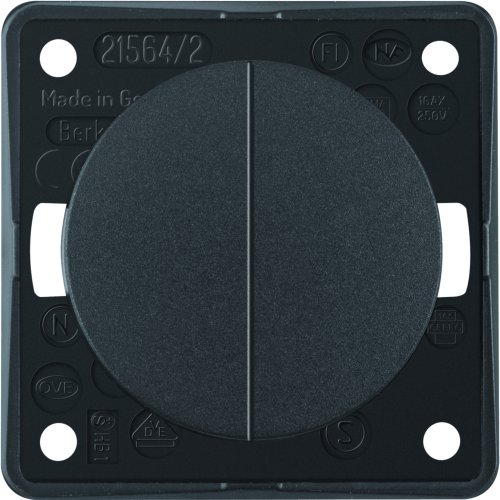 BERKER integro serie schakelaar antraciet 936552505 - 936552505 - 11009461