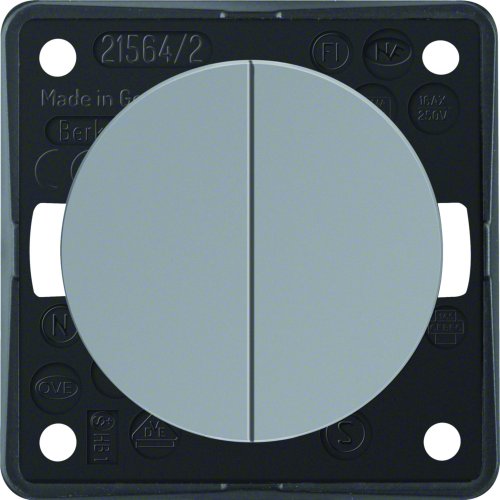 BERKER integro serie schakelaar grijs 936552507 - 936552507 - 3200059