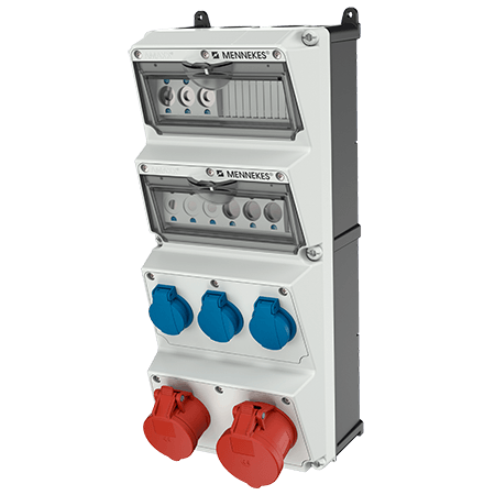 Mennekes AMAXX contactdoos combinatie 4 modules - 940003 - 20022660