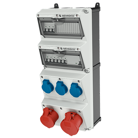 Mennekes AMAXX contactdoos combinatie 4 modules - 940006 - 20022662