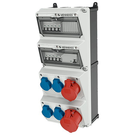 Mennekes AMAXX contactdoos combinatie 4 modules - 940007 - 20022663