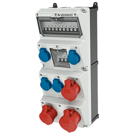 Mennekes AMAXX contactdoos combinatie 4 modules - 940012 - 20022665