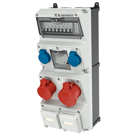 Mennekes AMAXX contactdoos combinatie 4 modules - 940018 - 20022668
