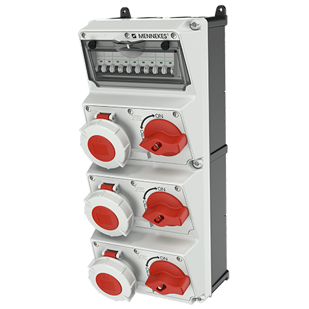 Mennekes AMAXX contactdoos combinatie 4 modules - 940027 - 20022669