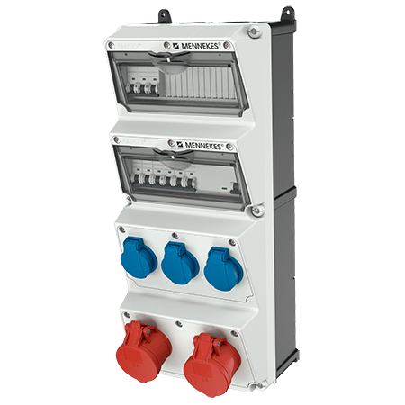 Mennekes AMAXX contactdoos combinatie 4 modules - 940041 - 20022670